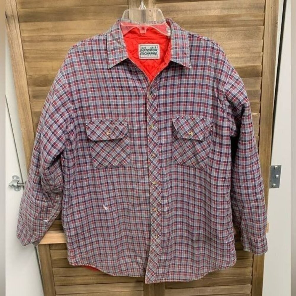 Vintage Outdoor Exchange Plaid Button Up Jacket